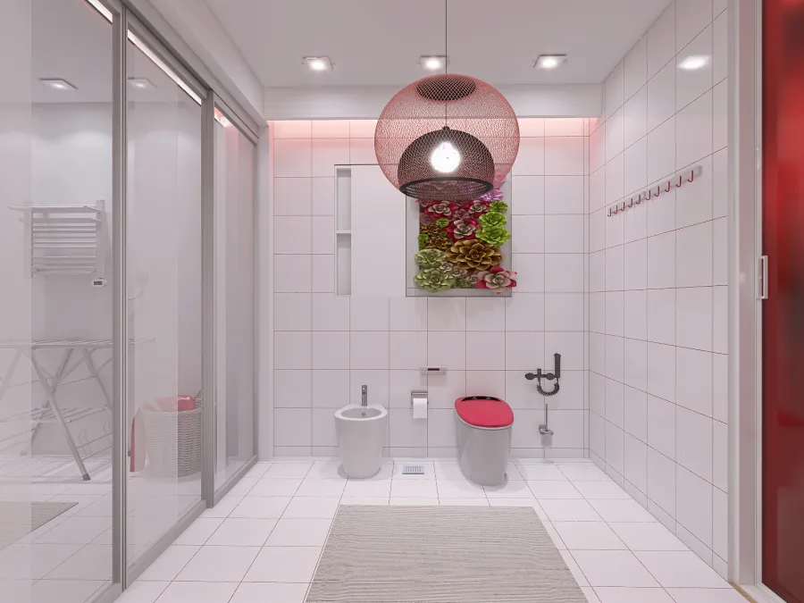 1/2 Guest Toilet 3d design renderings