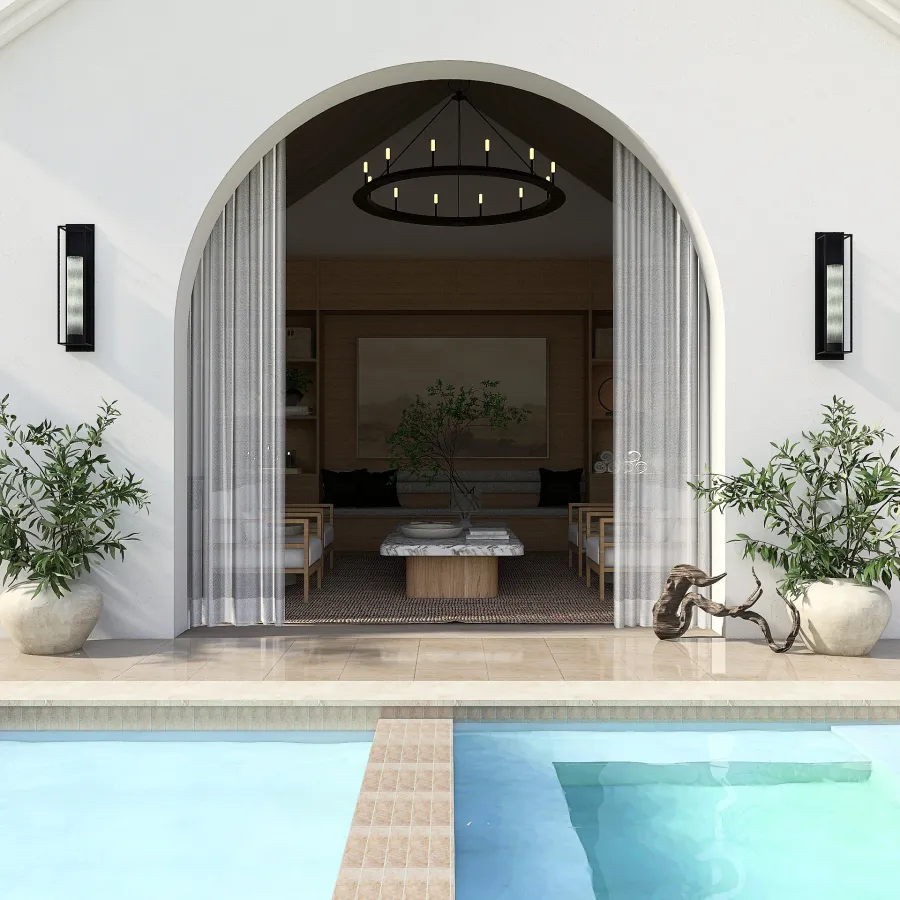 The Pool Haus 3d design renderings