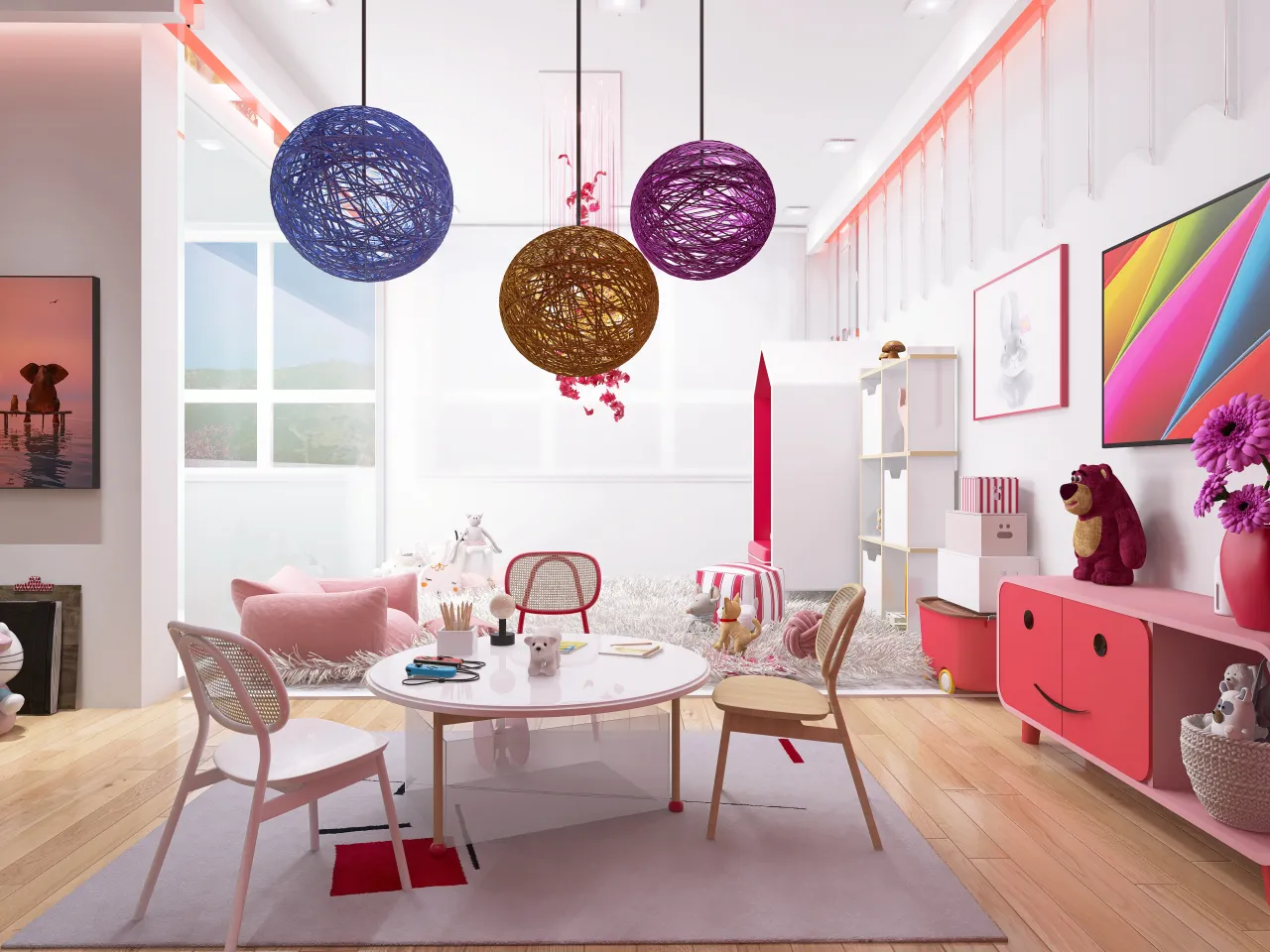 KidsRoom 3d design renderings