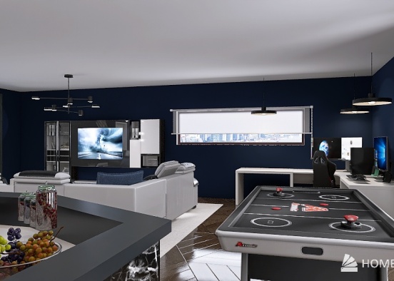 Gamer's Dream Home Design Rendering