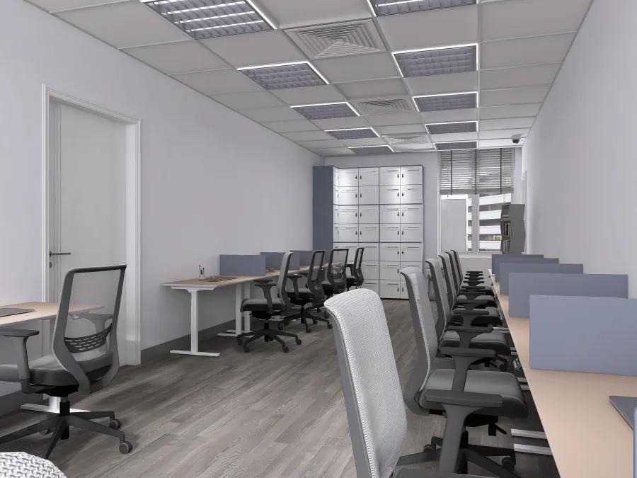 Office Room 3d design renderings