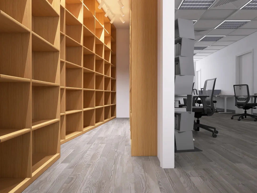 small office 3d design renderings