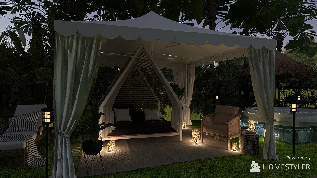 TROPICAL LUXURY GETAWAY RESORT 3d design renderings