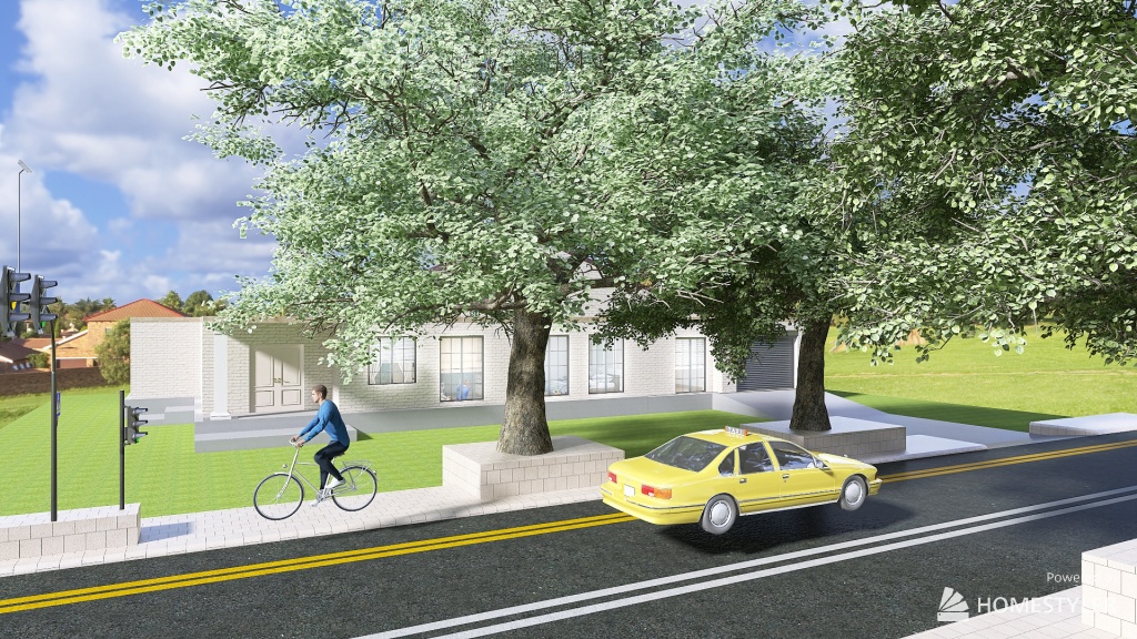 A Peaceful Street 3d design renderings
