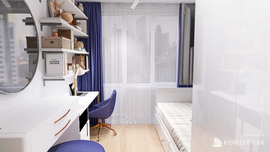 Спальня девочки в современном стиле 3d design renderings