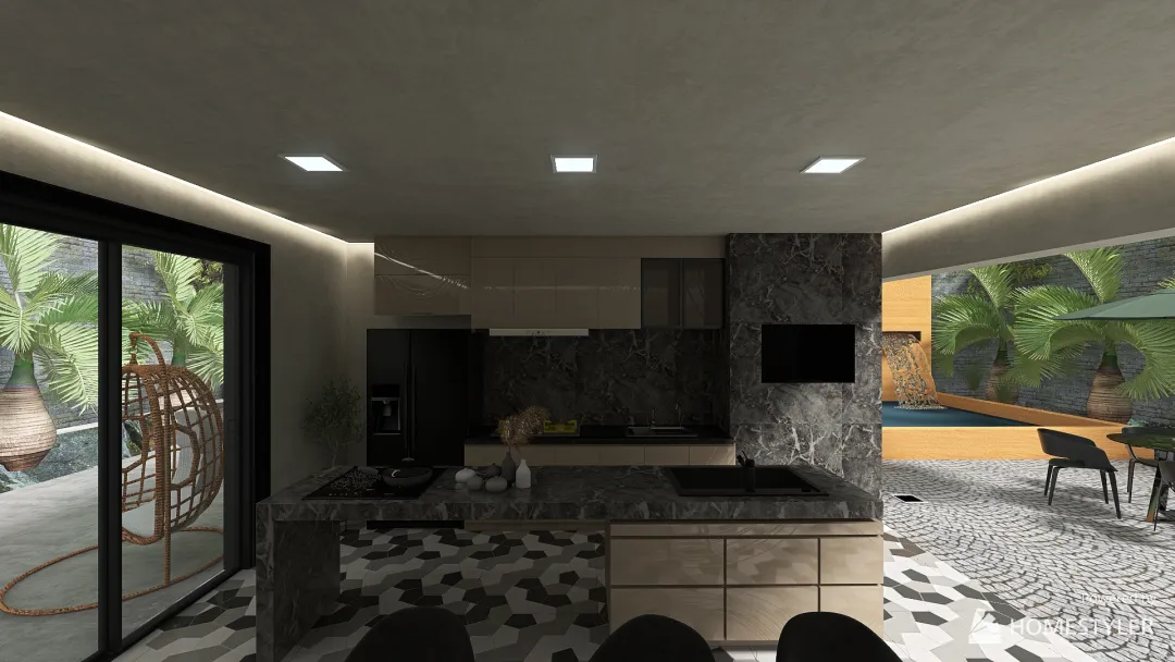 Área Gourmet 3d design renderings