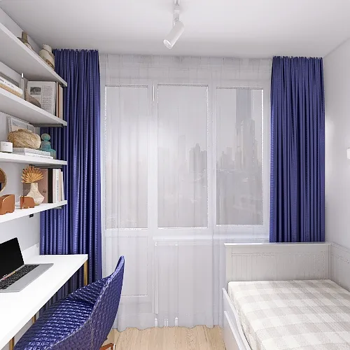Спальня девочки в современном стиле 3d design renderings