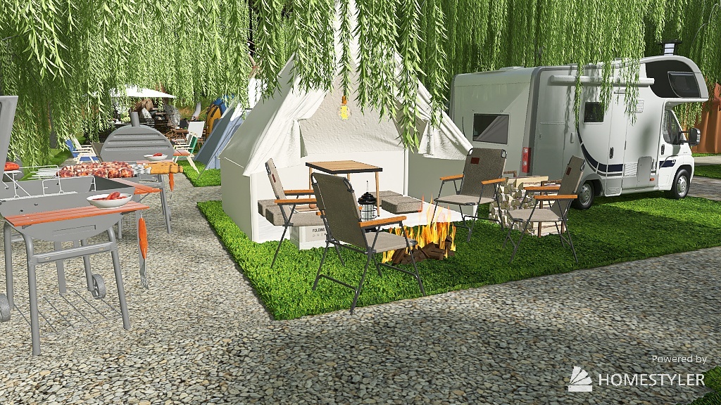 campeggio all'italiana 3d design renderings