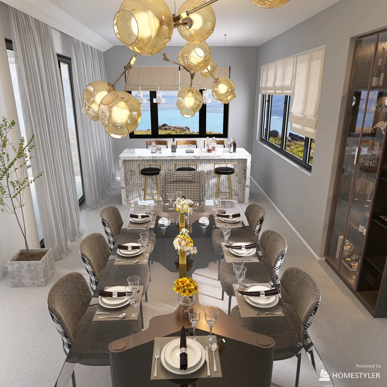 DiningRoom 3d design renderings