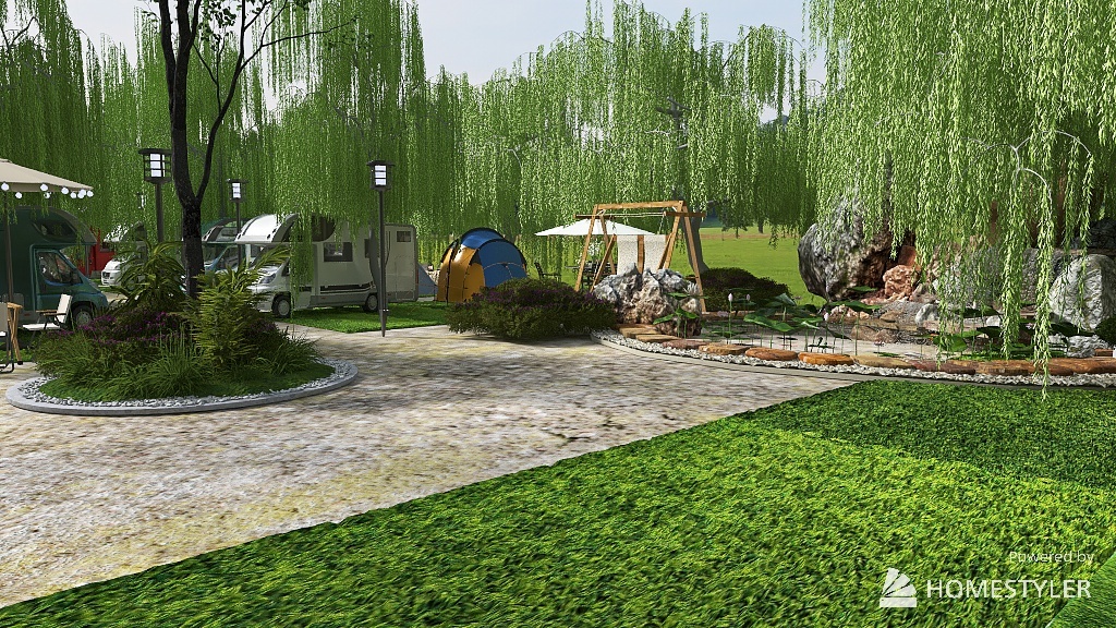 campeggio all'italiana 3d design renderings