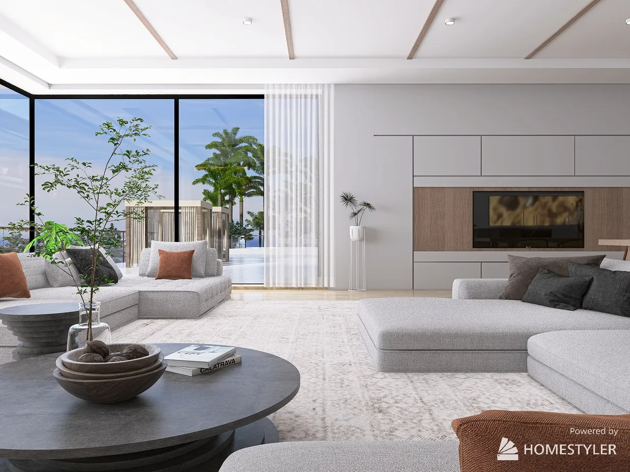 LivingDiningRoom 3d design renderings