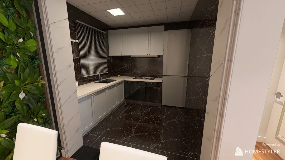 Дизайн  трехкомнатной квартиры 3d design renderings