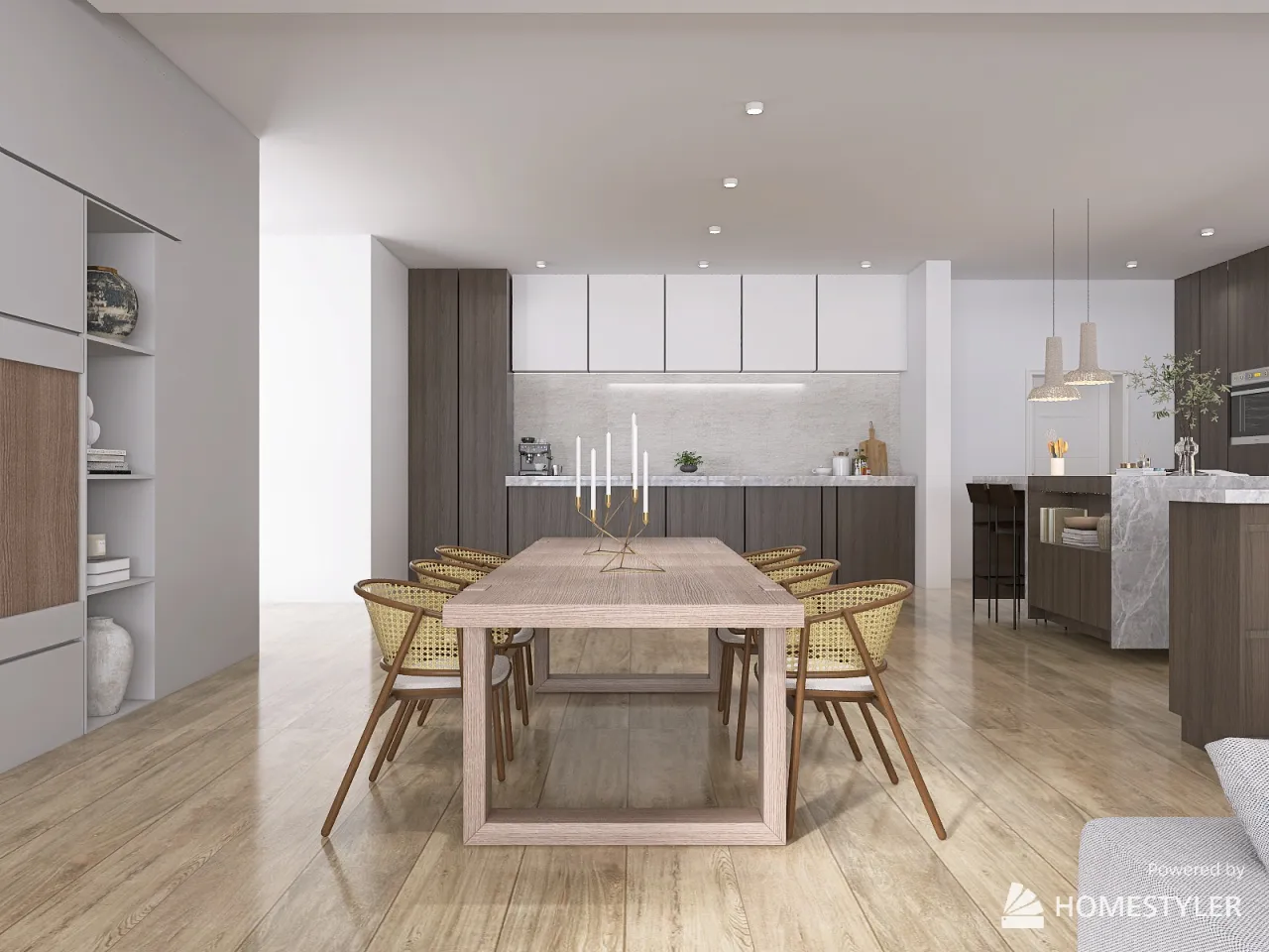 LivingDiningRoom 3d design renderings