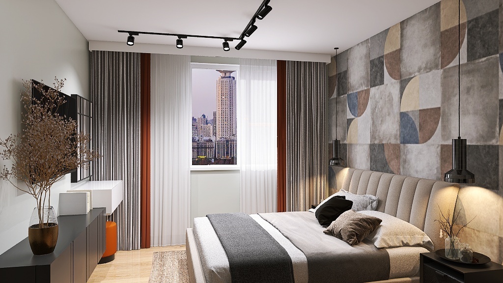 Dormitor matrimonial, Andreea Mavrodin 2 3d design renderings