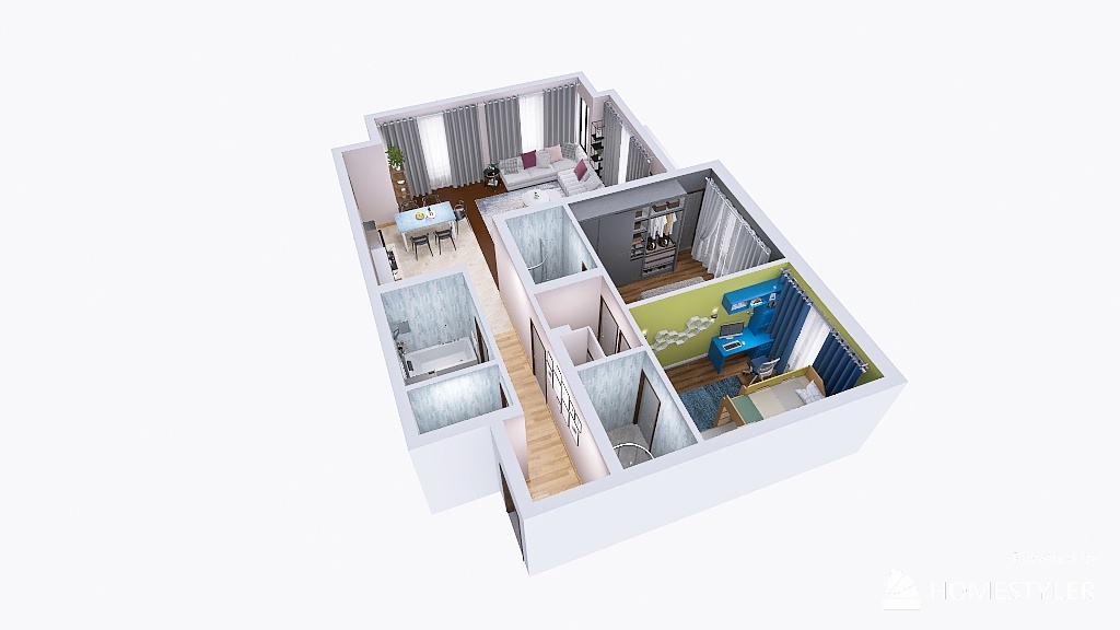 Penka Apartament 3d design renderings
