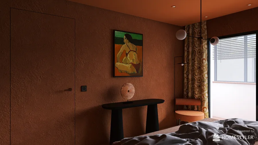 Tranquil bedroom 3d design renderings