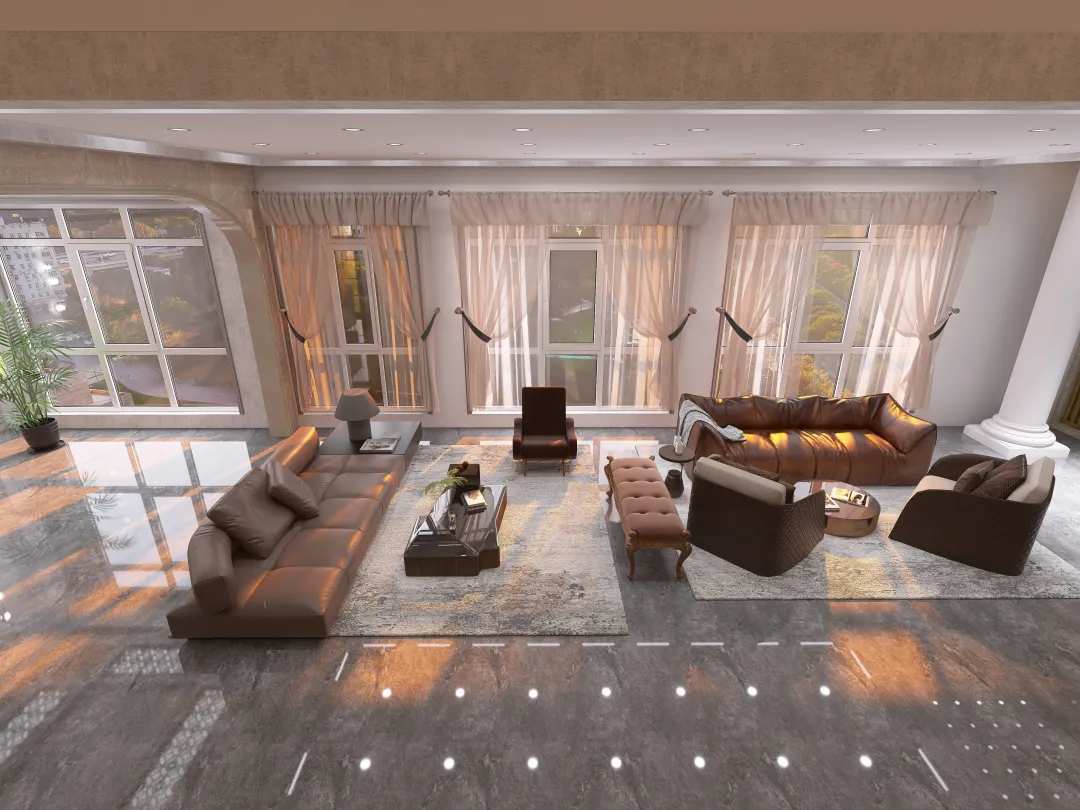 Top floor Hotel 3d design renderings