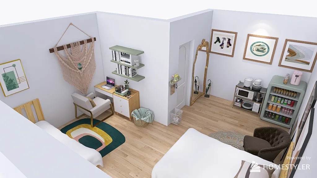 Dorm <3 3d design renderings