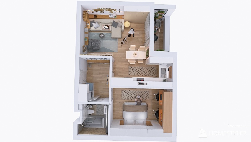 Apartament Qualis 3d design picture 55.37