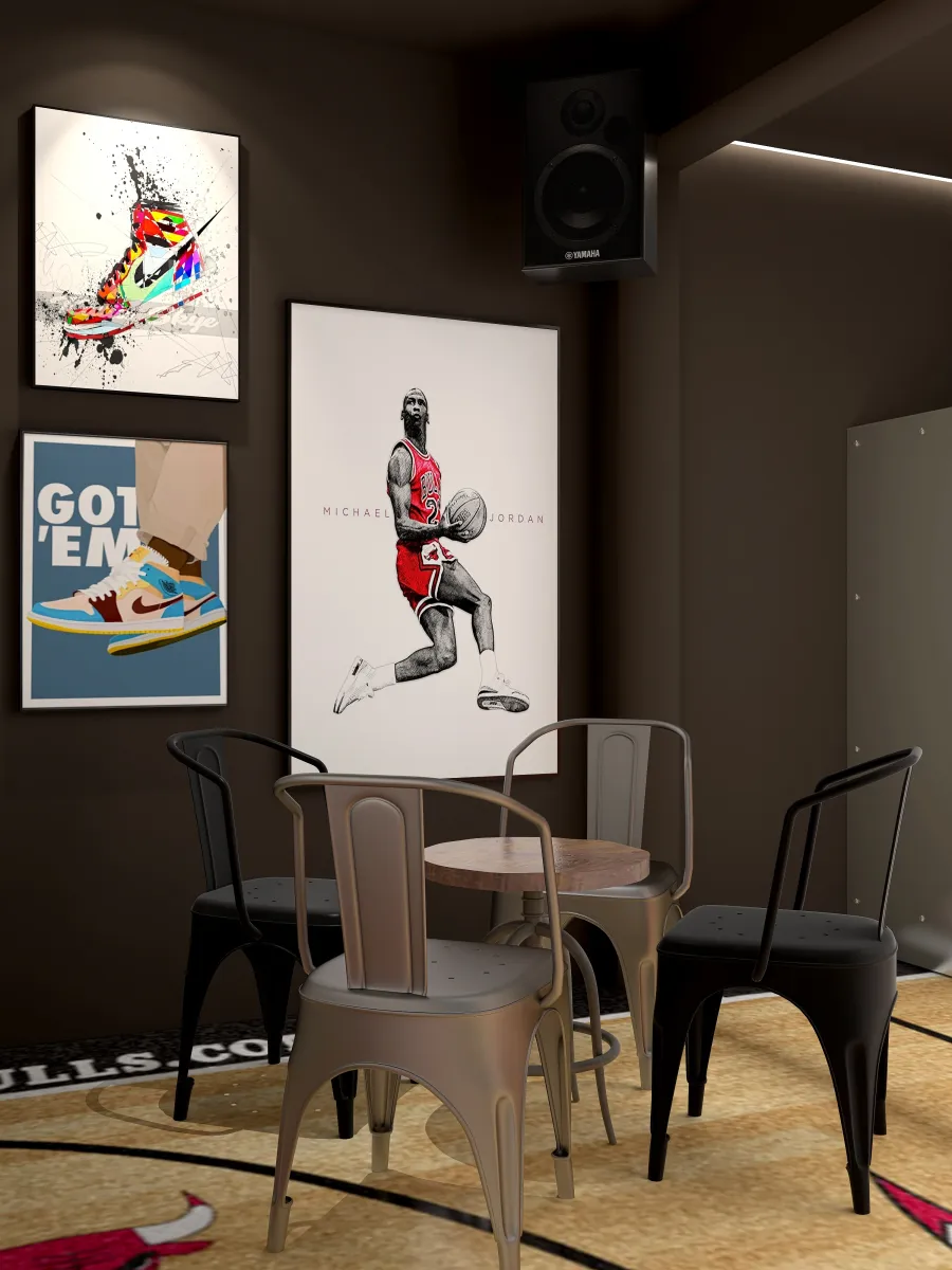 Game room entry 3d design renderings