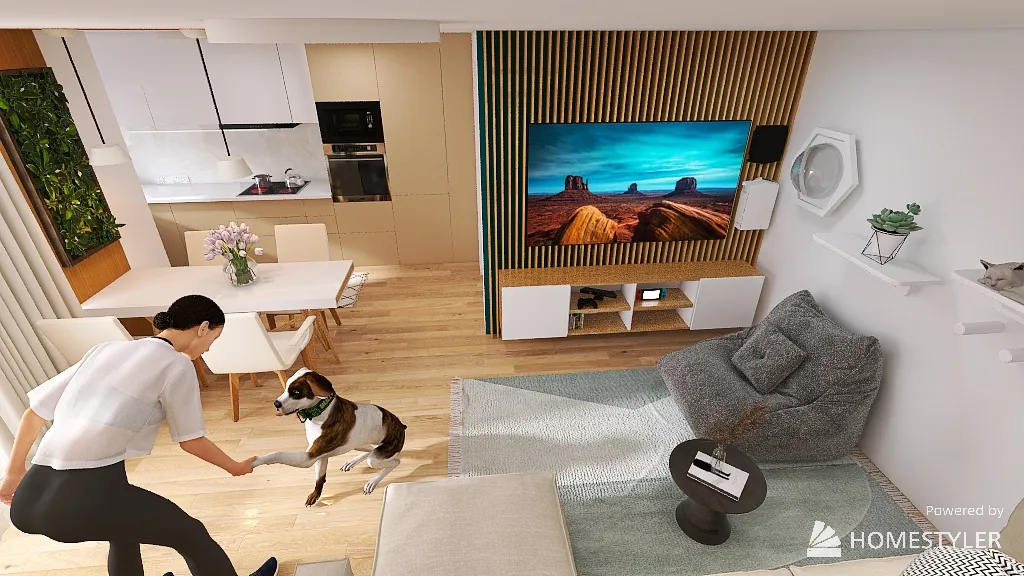 Apartament Qualis 3d design renderings