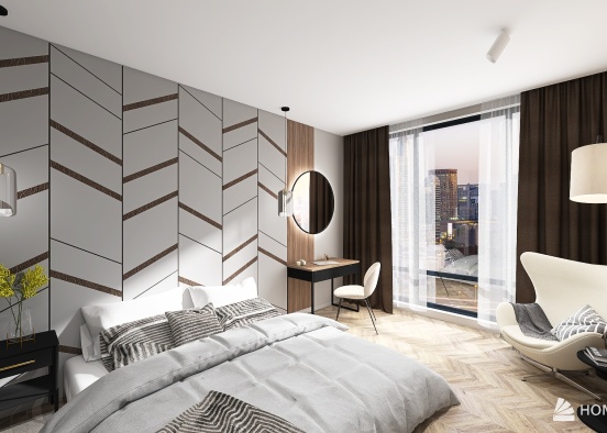 Moscow-city_Bedroom Design Rendering