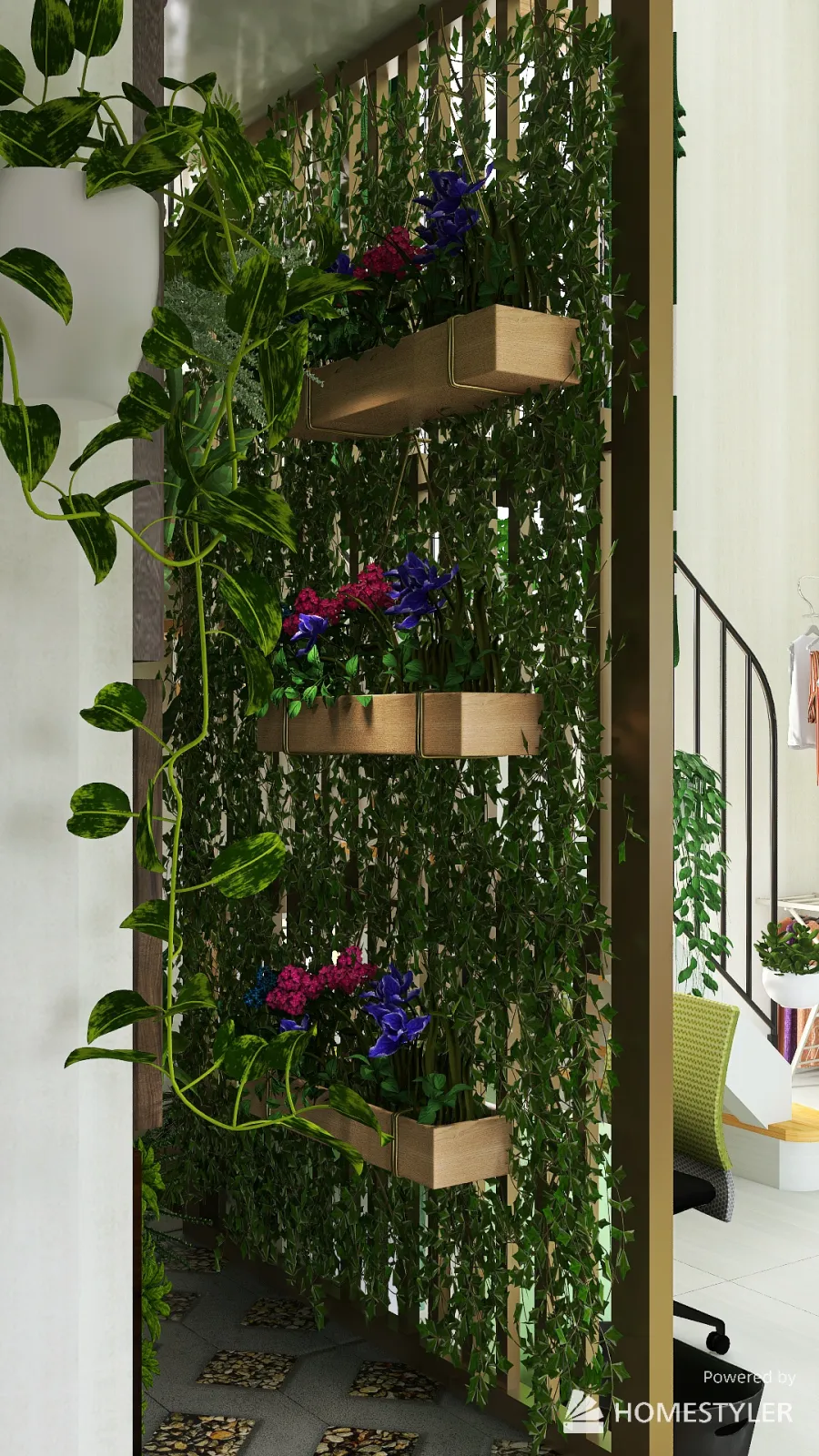 Plants Loft 3d design renderings