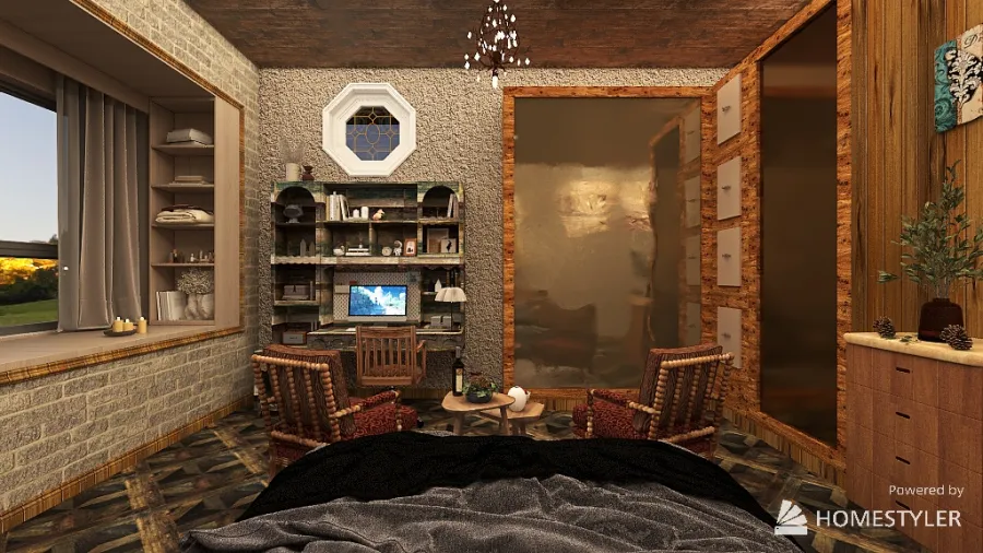 Master Bedroom Country 3d design renderings