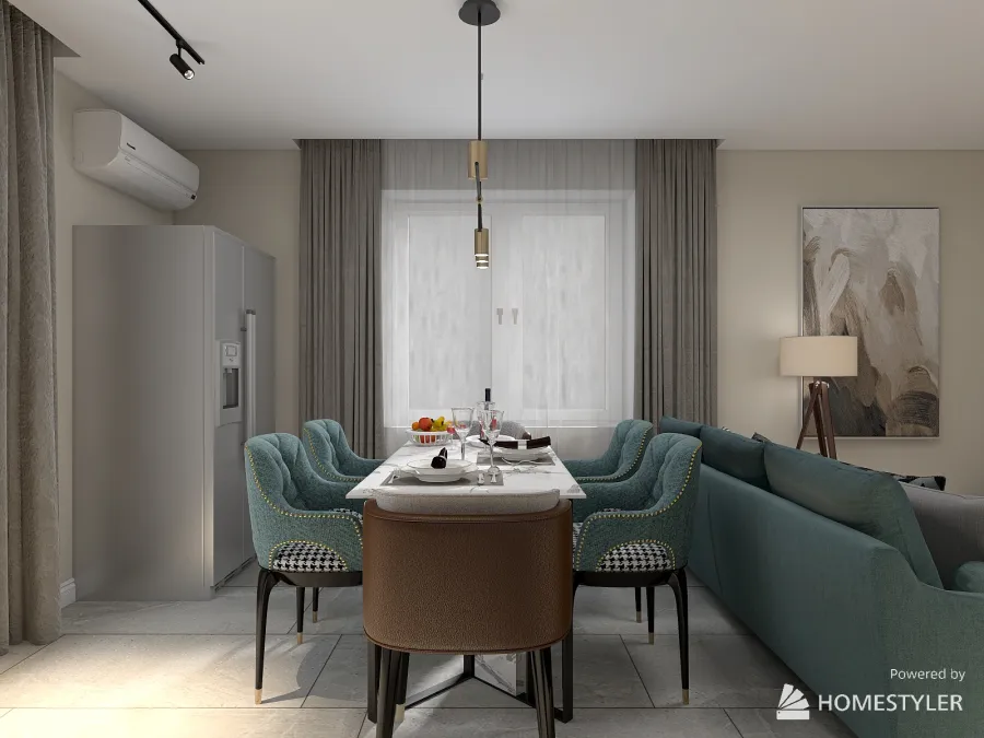 Кухня-гостиная г.Бор 3d design renderings