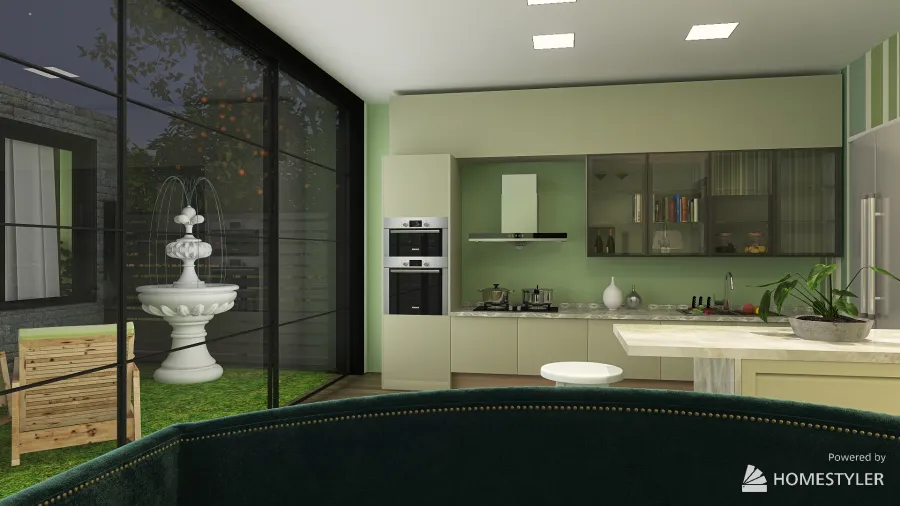 Going Green - Container Home 3d design renderings