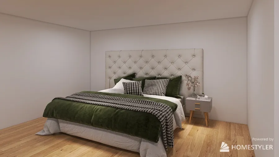 Basement Bedroom 3d design renderings