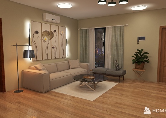 Coziest 2-Bhk apartment. Design Rendering