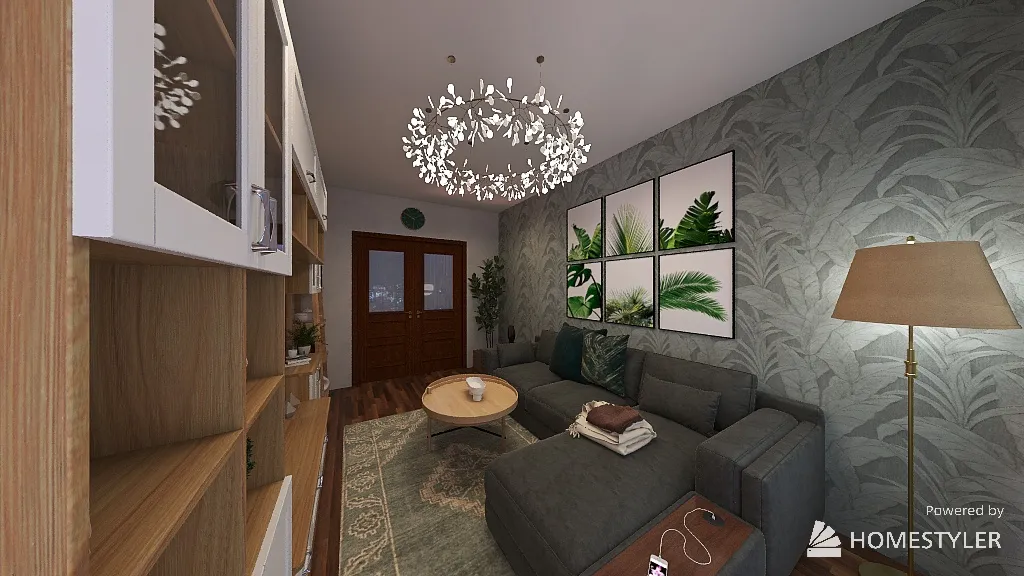 Уютная гостиная 3d design renderings