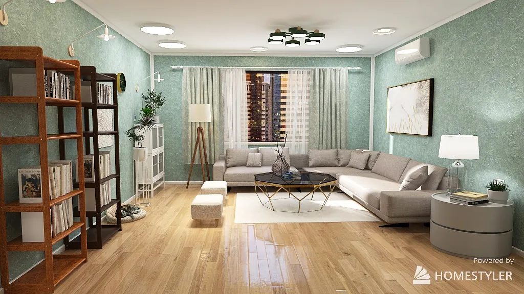 A 3-bhk Apartment. 3d design renderings