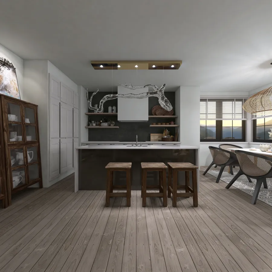 Boho-house 3d design renderings