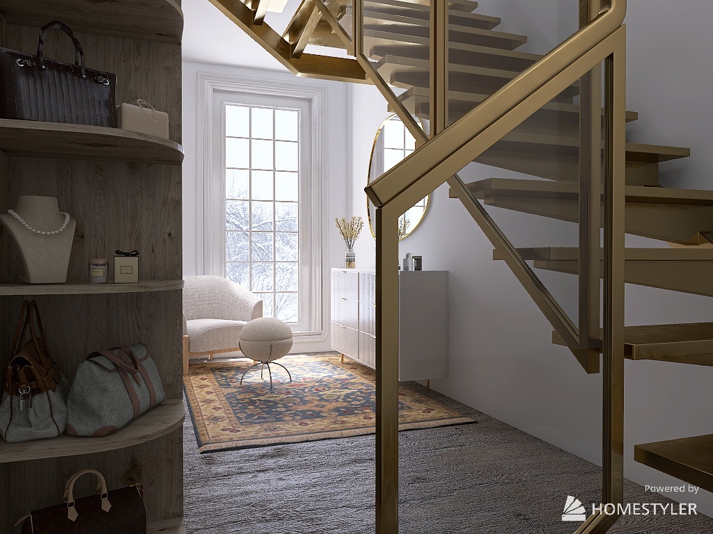 Closet - Downstairs 3d design renderings