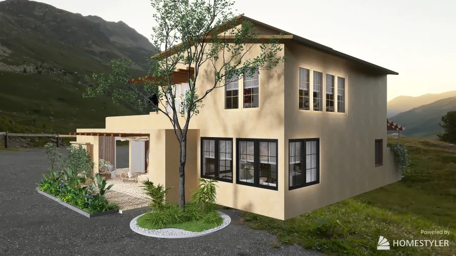 Boho-house 3d design renderings