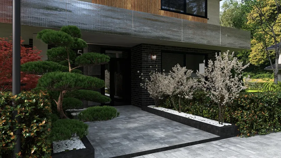 ПРОЕКТ Cottage Japanese motif  1 частина 3d design renderings