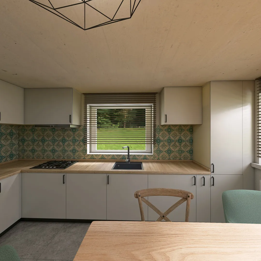 BI9023 - little town kitchen 3d design renderings