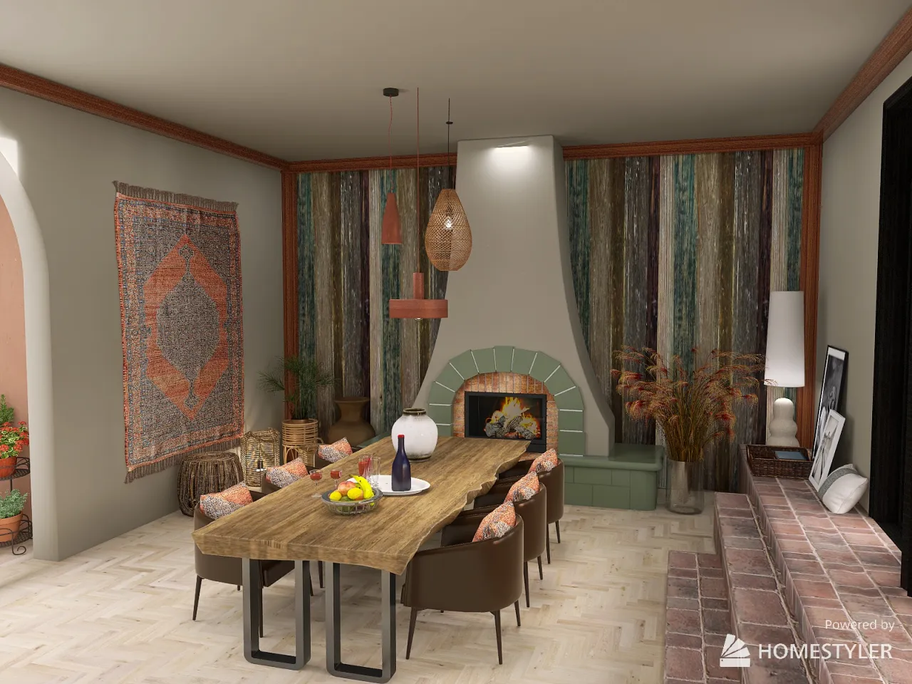 DiningRoom 3d design renderings