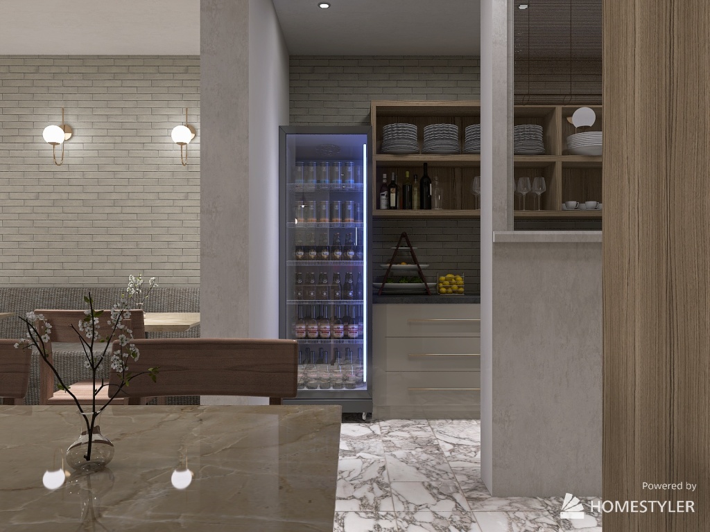 Casual Diner 3d design renderings