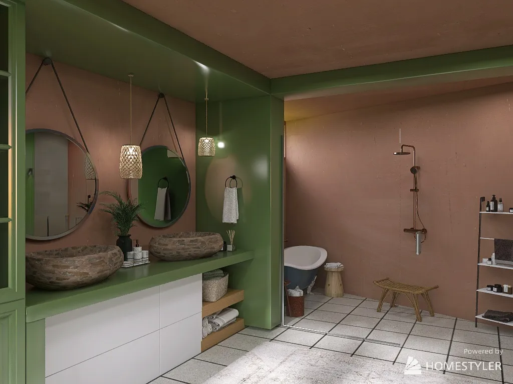 Bathroom 3d design renderings