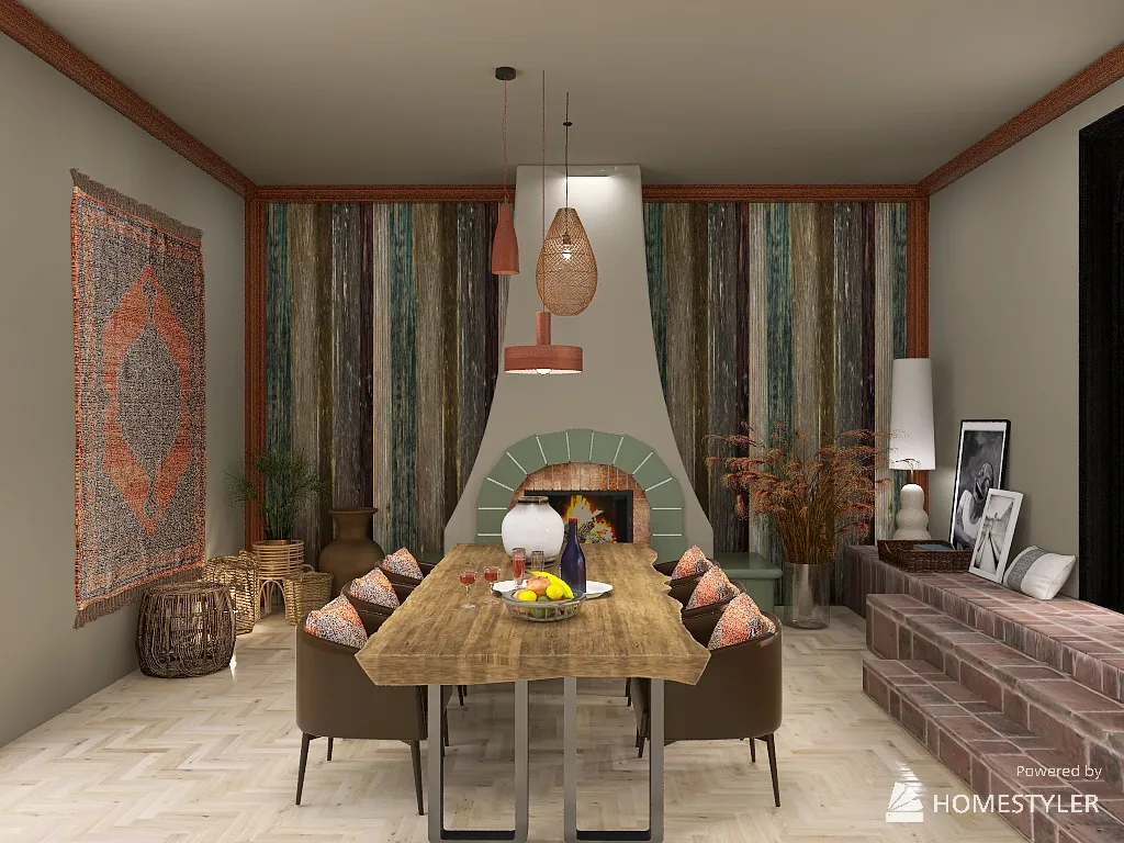 DiningRoom 3d design renderings