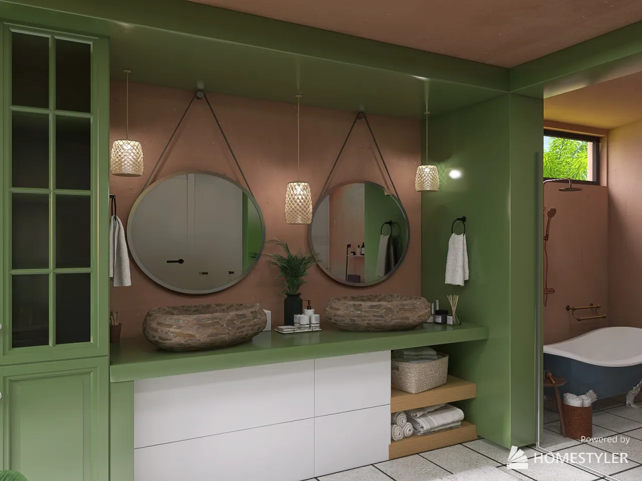 Bathroom 3d design renderings