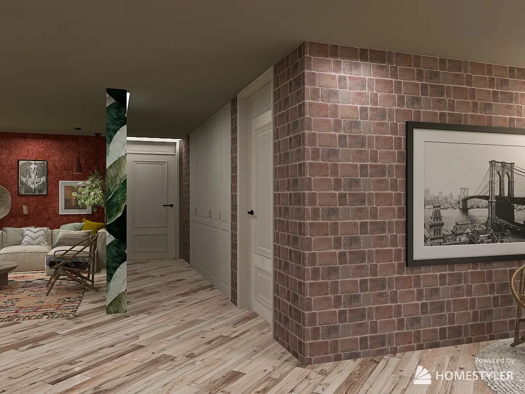 Hallway 3d design renderings