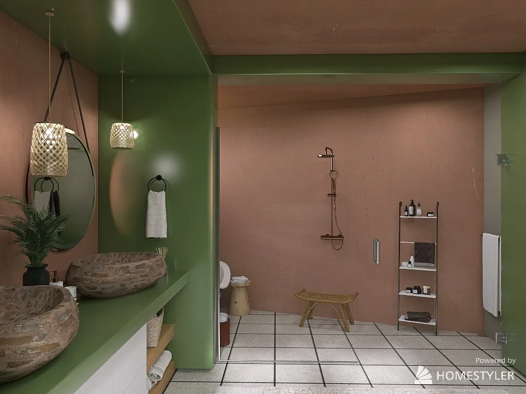 Bathroom 3d design renderings