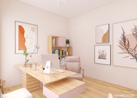 Pink apartment  Design Rendering