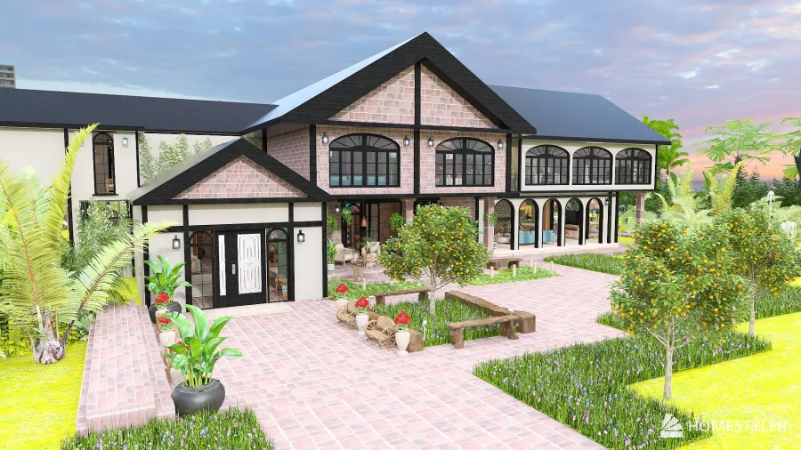 BOHEMIAN HOUSE DESIGN 3d design renderings