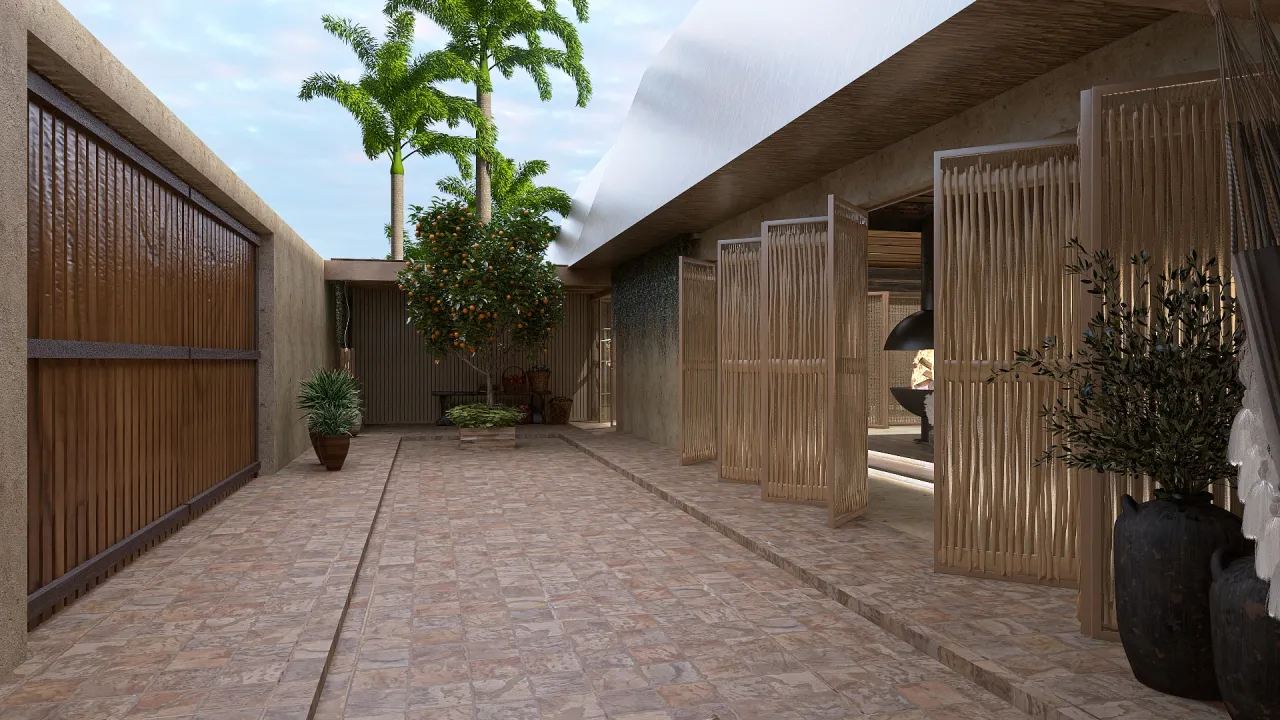 Courtyard 3d design renderings