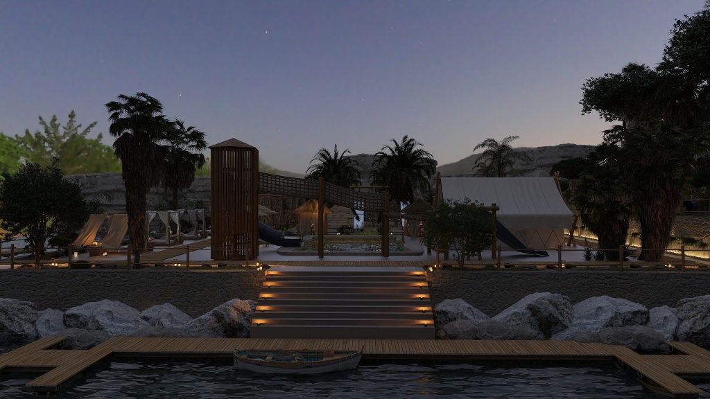 Acampada de lujo 3d design renderings